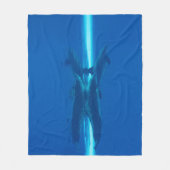 Dolfijnen en reflecties fleece deken (Voorkant)