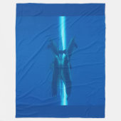 Dolfijnen en reflecties fleece deken (Voorkant)