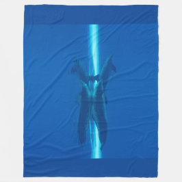 Dolfijnen en reflecties fleece deken