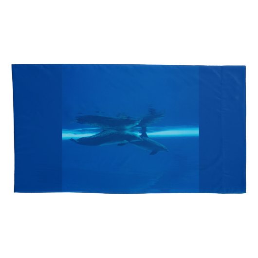 Dolfijnen en reflecties kussensloop (Achterkant-Rechts)