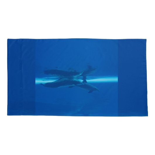 Dolfijnen en reflecties kussensloop (Achterkant-Links)