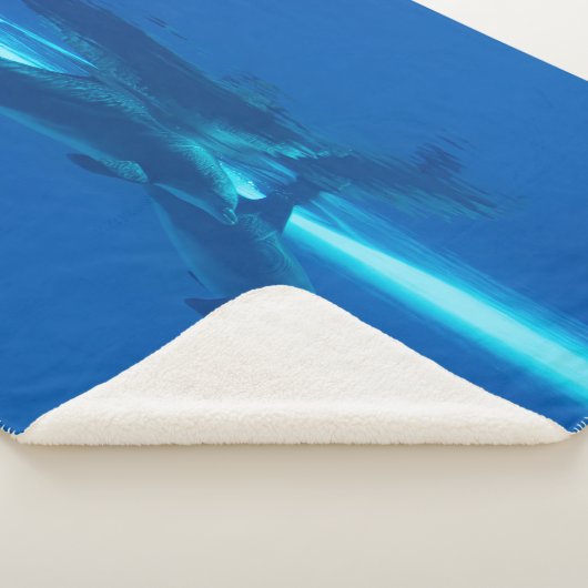 Dolfijnen en reflecties sherpa deken (3/4)