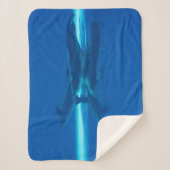 Dolfijnen en reflecties sherpa deken (Voorkant)