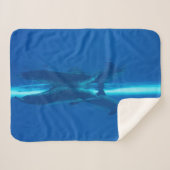 Dolfijnen en reflecties sherpa deken (Voorkant (horizontaal))