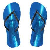 Dolfijnen en reflecties teenslippers (Voetbed)