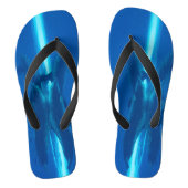 Dolfijnen en reflecties teenslippers (Voetbed)