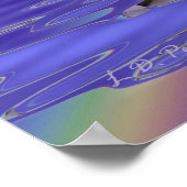 Dolfijnen en regenboog poster (Hoek)