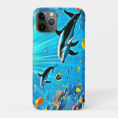 Dolfijnen en rif: onderwatervreugde Case-Mate iPhone case (Achterkant)