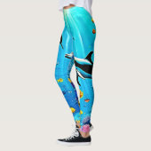 Dolfijnen en rif: onderwatervreugde leggings (Links)