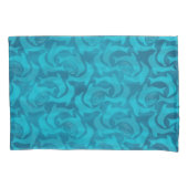 Dolfijnen en Ripples Turquoise Blauwe Kussenslopen (Voorkant-Links)