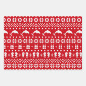 Dolfijnen en Seapaarden Kerstmis gevlekt Inpakpapier Vel (Voorkant 3)