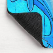 dolfijnen en tropische vismousepad muismat (Hoek)