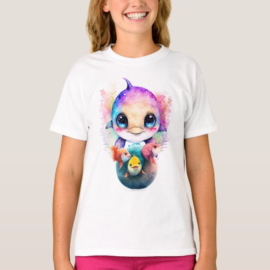 Dolfijnen en visvrienden t-shirt (Voorkant)
