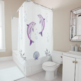 Dolfijnen en Zee Shell Douchegordijn