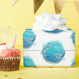 Dolfijnen en Zeeen Cadeaupapier