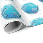 Dolfijnen en Zeeen Cadeaupapier (Rol Hoek)