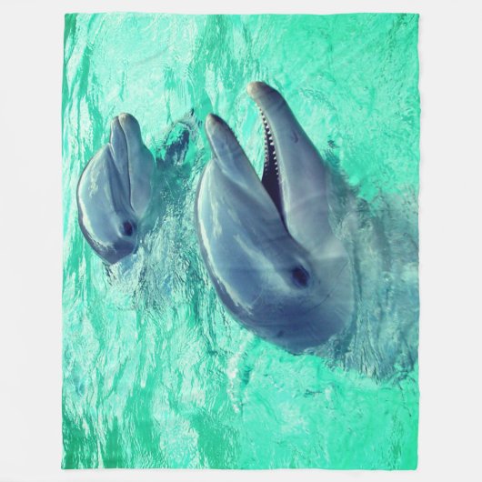 Dolfijnen Fleece Deken (Voorkant)