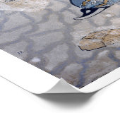 Dolfijnen (fresco) poster (Hoek)