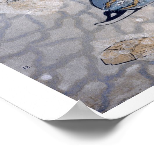 Dolfijnen (fresco) poster (Hoek)