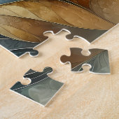 Dolfijnen Gouden Botanisch Dreamscape Legpuzzel (Zijkant)