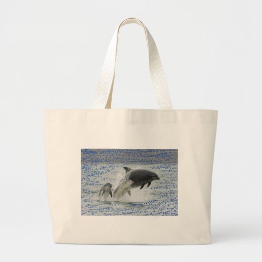 Dolfijnen Grote Tote Bag (Voorkant)