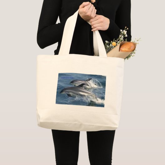 dolfijnen grote tote bag (Voorkant (product))