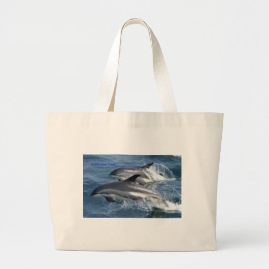 dolfijnen grote tote bag (Voorkant)