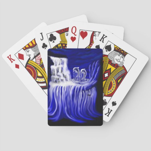 Dolfijnen, hand van Times Pokerkaarten (Achterkant)