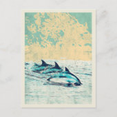 Dolfijnen in de Atlantische oceaan Briefkaart (Voorkant)