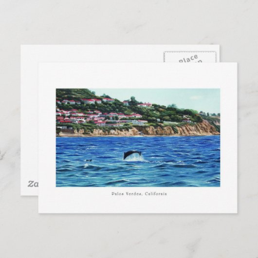 Dolfijnen in de buurt van Palos Verdes Briefkaart (Voorkant / Achterkant)