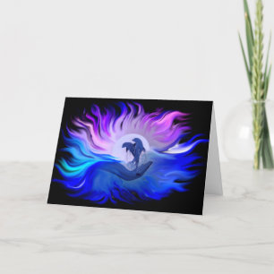 Dolfijnen in de maan bedankkaart