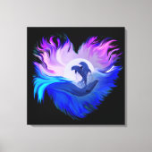 Dolfijnen in de maan canvas afdruk (Voorkant)