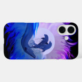 Dolfijnen in de maan Case-Mate iPhone case (Achterkant (horizontaal))