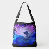 Dolfijnen in de maan crossbody tas (Voorkant)