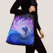 Dolfijnen in de maan crossbody tas (Dichtbij)