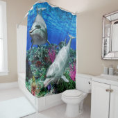 Dolfijnen in de oceaan douchegordijn (In situ)