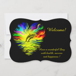 Dolfijnen in de Sunshine, voeg Jouw tekst uitnodig Kaart