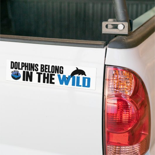 Dolfijnen in de Wilde Bumpersticker (Op Truck)