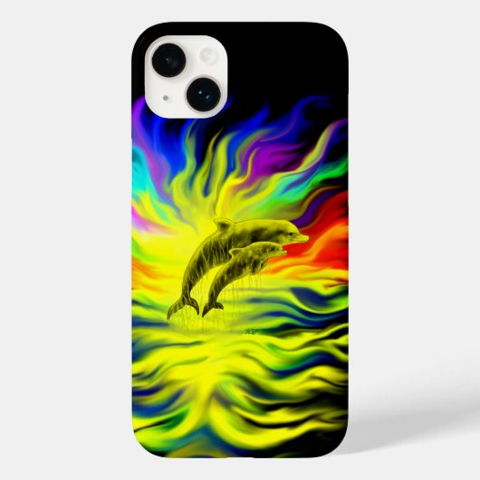 Dolfijnen in de zon Case-Mate iPhone case (Achterkant)