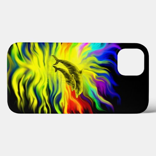 Dolfijnen in de zon Case-Mate iPhone case (Achterkant (horizontaal))