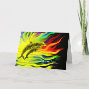 Dolfijnen in de zon kaart