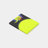 Dolfijnen in de zon met de hand post-it® notes (Schuin)