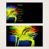 Dolfijnen in de zon met de hand visitekaartjes (Voorkant /achterkant)