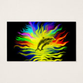 Dolfijnen in de zon visitekaartje (Achterkant)