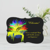 Dolfijnen in de zon, voeg Jouw tekst toe Kaart (Staand voorkant)