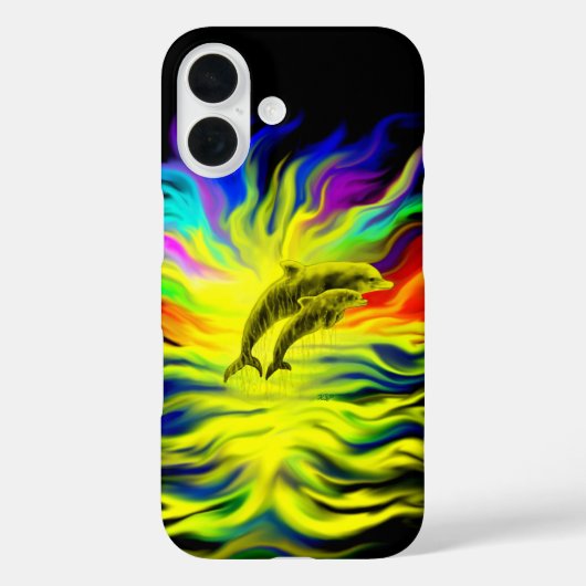 Dolfijnen in de Zonneschijn Case-Mate iPhone Case (Achterkant)