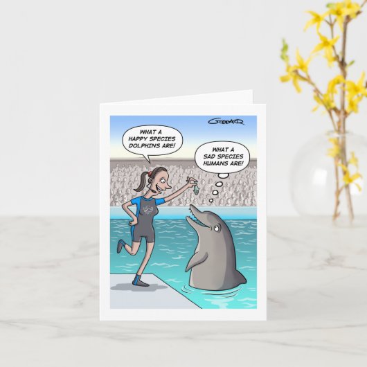 Dolfijnen in gevangenschap kaart (Gele Bloem)