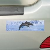 Dolfijnen in het heldere blauwe zee bumpersticker (Op auto)