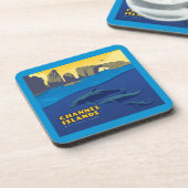 Dolfijnen in het Nationaal Park van de Kanaaleilan Bier Onderzetter (Linkerzijde)