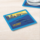 Dolfijnen in het Nationaal Park van de Kanaaleilan Kartonnen Onderzetters (Schuin)